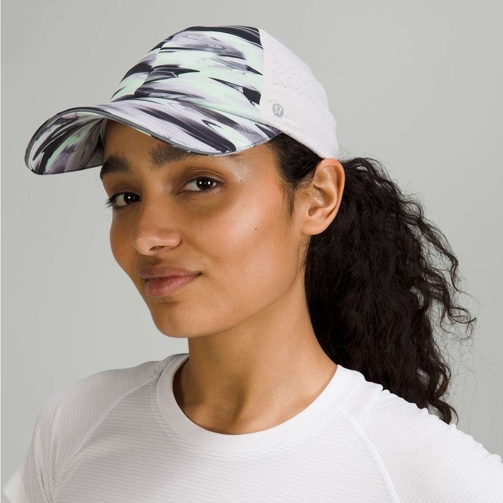 Lululemon Fast Free Run Hat W9EH3S Green Black Gray One Size